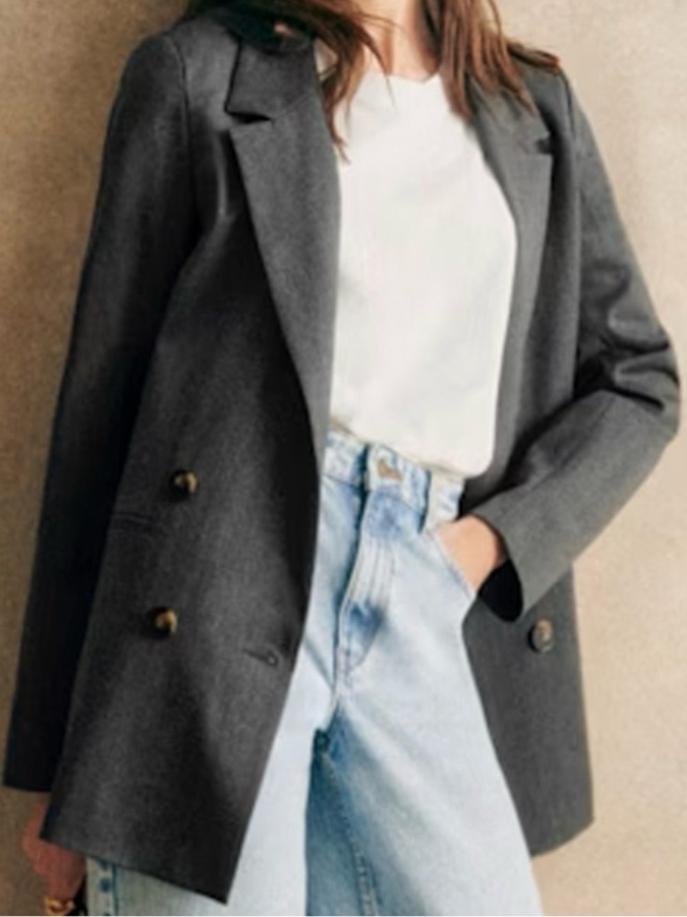Sezane Grey Jacket - Picture 2 of 4